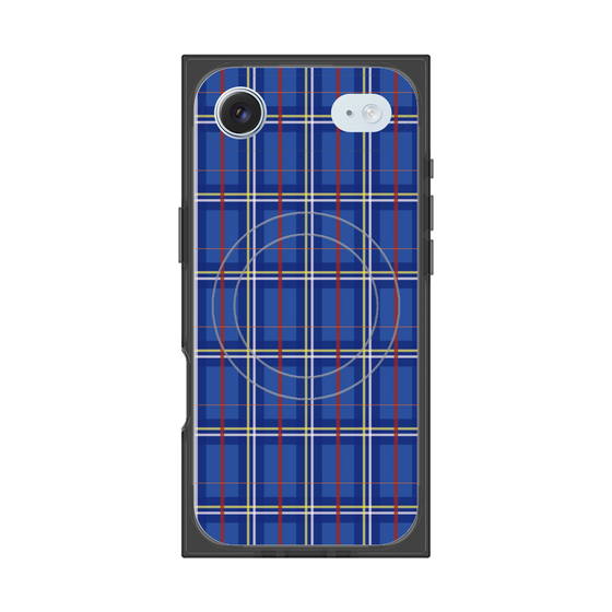 Premium Square Case with MagSafe［ Tartan Check - Blue ］