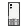 Premium Square Case with MagSafe［ CASEPLAY Tartan Check - Gray ］