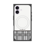 Premium Square Case with MagSafe［ CASEPLAY Tartan Check - Gray ］