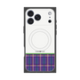 Premium Square Case with MagSafe［ CASEPLAY Tartan Check - Purple ］