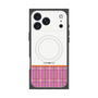 Premium Square Case with MagSafe［ CASEPLAY Tartan Check - Pink ］