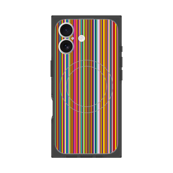 Premium Square Case with MagSafe［ Colorful Stripe ］
