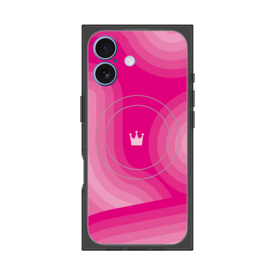 Premium Square Case with MagSafe［ CASEPLAY Winding Pattern - Pink ］