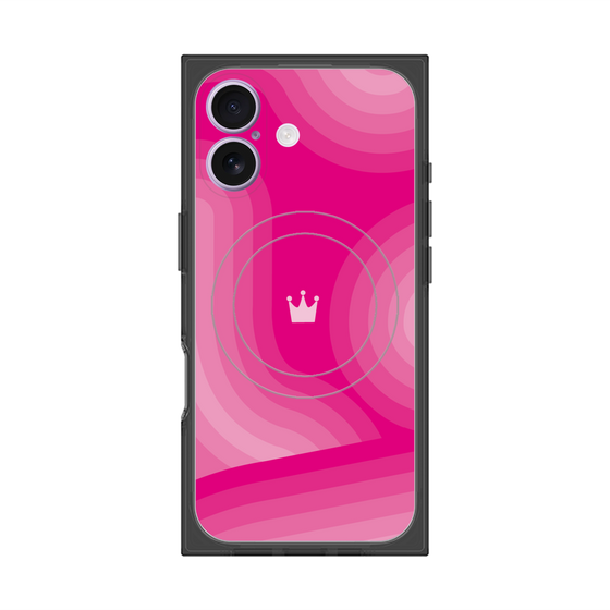 Premium Square Case with MagSafe［ CASEPLAY Winding Pattern - Pink ］