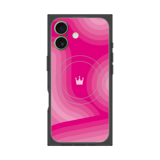 Premium Square Case with MagSafe［ CASEPLAY Winding Pattern - Pink ］