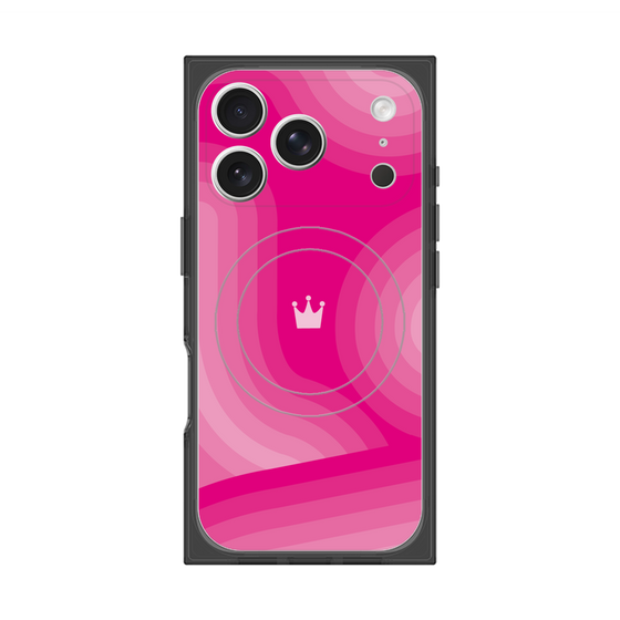 Premium Square Case with MagSafe［ CASEPLAY Winding Pattern - Pink ］