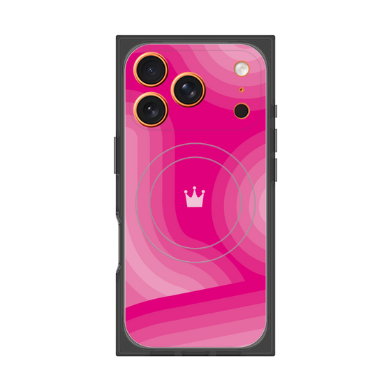 Premium Square Case with MagSafe［ CASEPLAY Winding Pattern - Pink ］