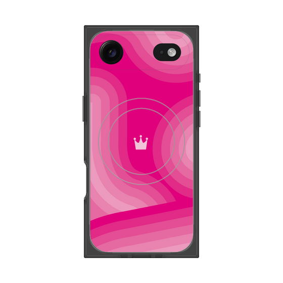 Premium Square Case with MagSafe［ CASEPLAY Winding Pattern - Pink ］