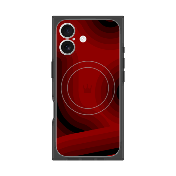 Premium Square Case with MagSafe［ CASEPLAY Winding Pattern - Red ］