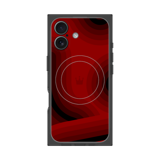 Premium Square Case with MagSafe［ CASEPLAY Winding Pattern - Red ］