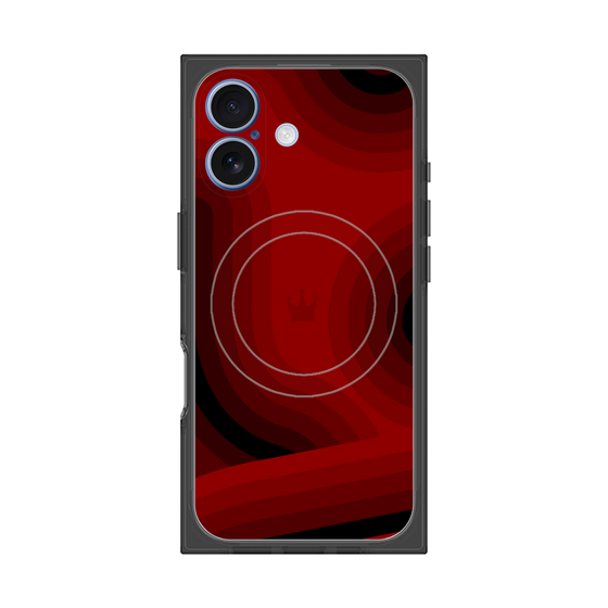 Premium Square Case with MagSafe［ CASEPLAY Winding Pattern - Red ］