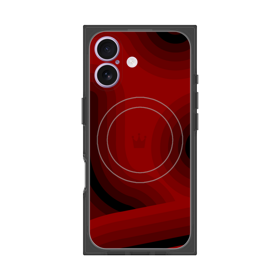 Premium Square Case with MagSafe［ CASEPLAY Winding Pattern - Red ］