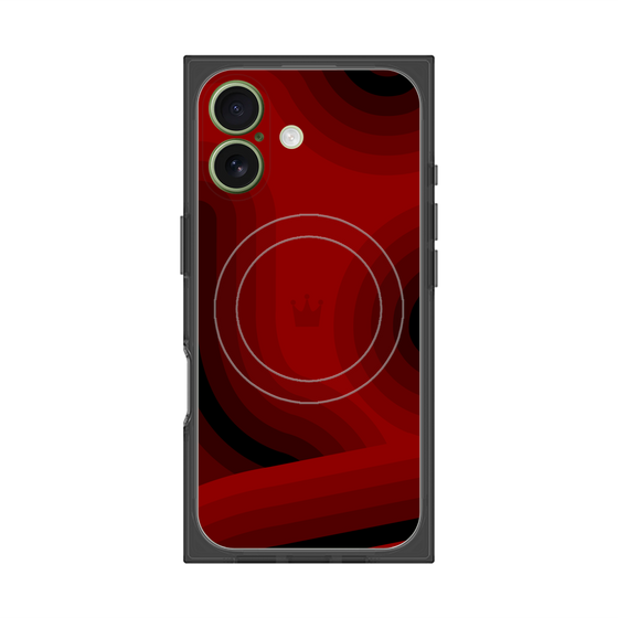 Premium Square Case with MagSafe［ CASEPLAY Winding Pattern - Red ］