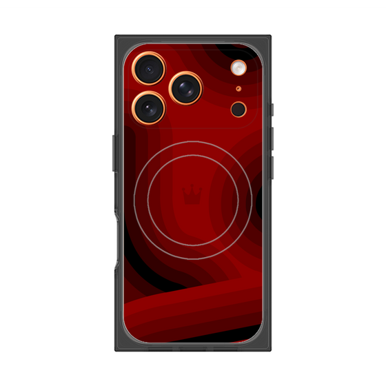 Premium Square Case with MagSafe［ CASEPLAY Winding Pattern - Red ］