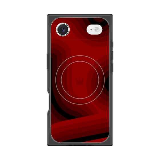 Premium Square Case with MagSafe［ CASEPLAY Winding Pattern - Red ］