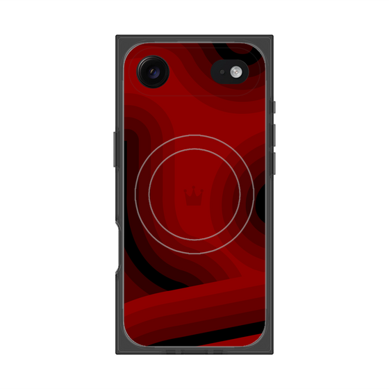 Premium Square Case with MagSafe［ CASEPLAY Winding Pattern - Red ］