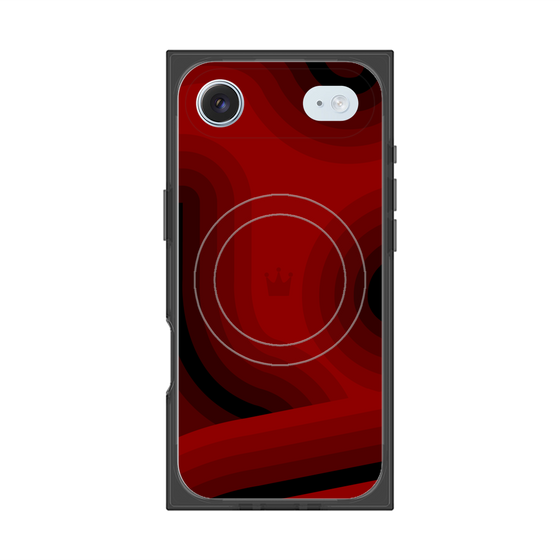 Premium Square Case with MagSafe［ CASEPLAY Winding Pattern - Red ］