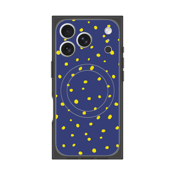 Premium Square Case with MagSafe［ Drawing Dot - Navy ］