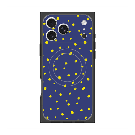 Premium Square Case with MagSafe［ Drawing Dot - Navy ］