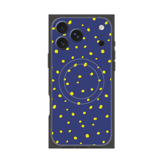 Premium Square Case with MagSafe［ Drawing Dot - Navy ］
