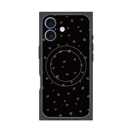 Premium Square Case with MagSafe［ Drawing Dot - Black ］