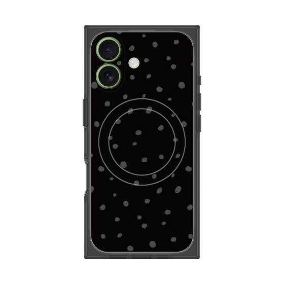 Premium Square Case with MagSafe［ Drawing Dot - Black ］