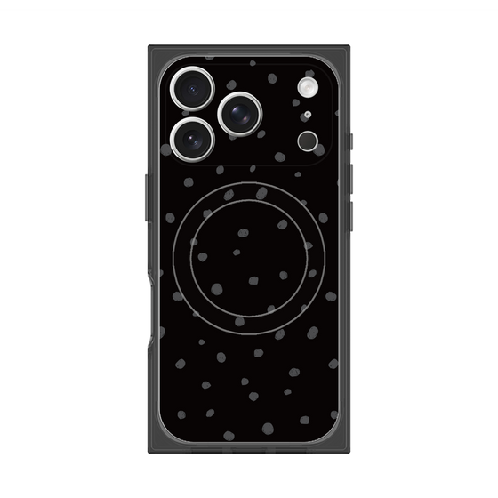 Premium Square Case with MagSafe［ Drawing Dot - Black ］