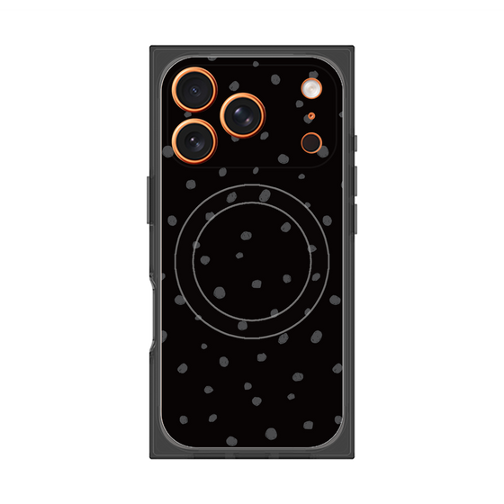 Premium Square Case with MagSafe［ Drawing Dot - Black ］