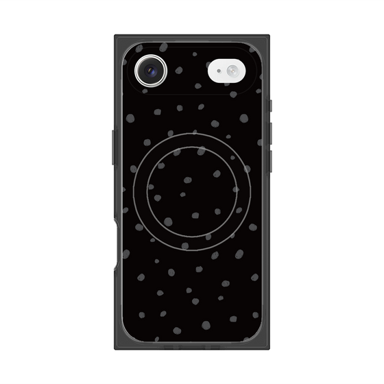 Premium Square Case with MagSafe［ Drawing Dot - Black ］