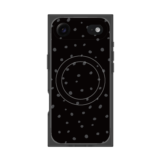 Premium Square Case with MagSafe［ Drawing Dot - Black ］