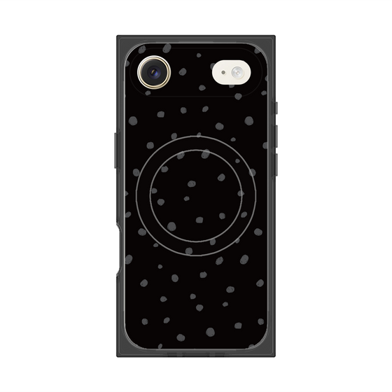 Premium Square Case with MagSafe［ Drawing Dot - Black ］