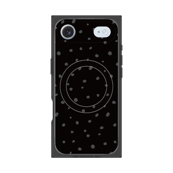 Premium Square Case with MagSafe［ Drawing Dot - Black ］