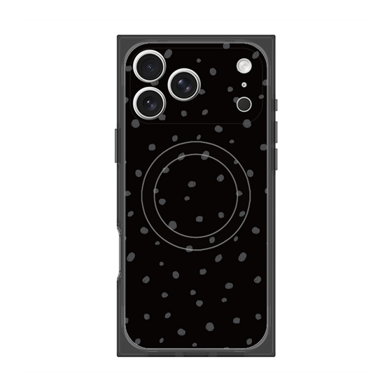 Premium Square Case with MagSafe［ Drawing Dot - Black ］