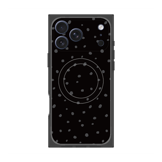 Premium Square Case with MagSafe［ Drawing Dot - Black ］
