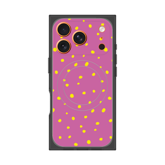 Premium Square Case with MagSafe［ Drawing Dot - Pink ］