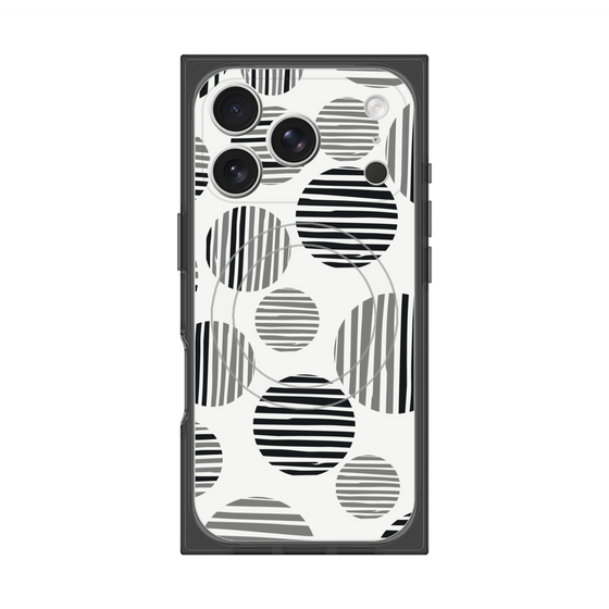 Premium Square Case with MagSafe［ Nordic Dot - Black ］