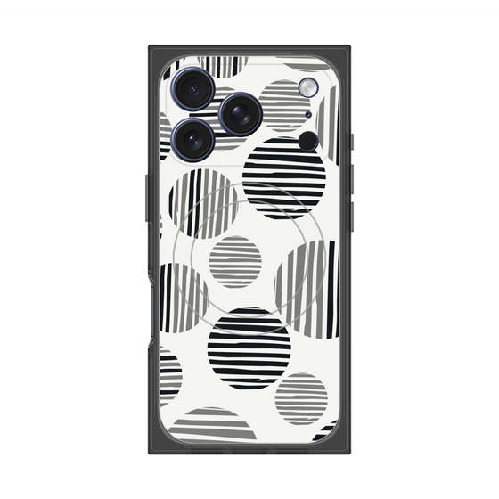 Premium Square Case with MagSafe［ Nordic Dot - Black ］