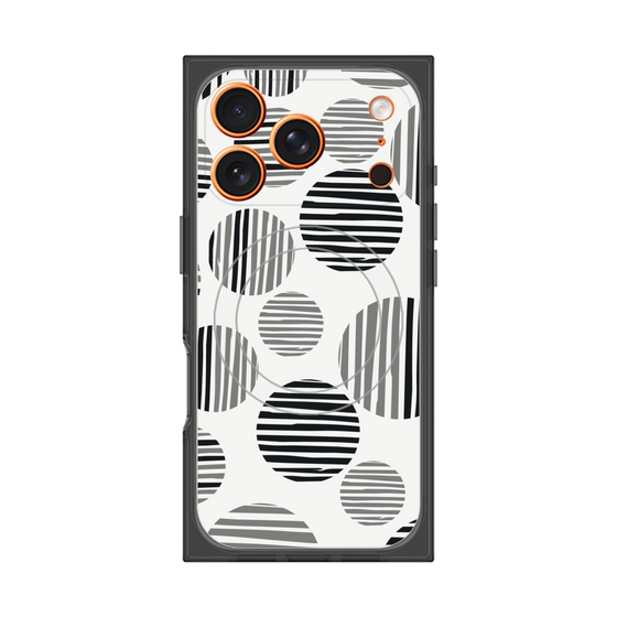 Premium Square Case with MagSafe［ Nordic Dot - Black ］