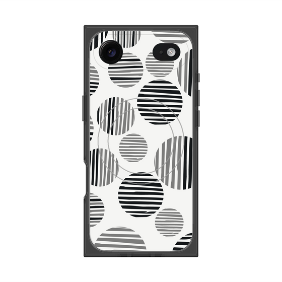 Premium Square Case with MagSafe［ Nordic Dot - Black ］