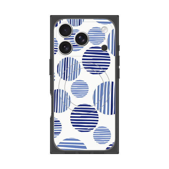 Premium Square Case with MagSafe［ Nordic Dot - Blue ］