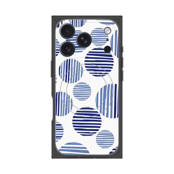 Premium Square Case with MagSafe［ Nordic Dot - Blue ］