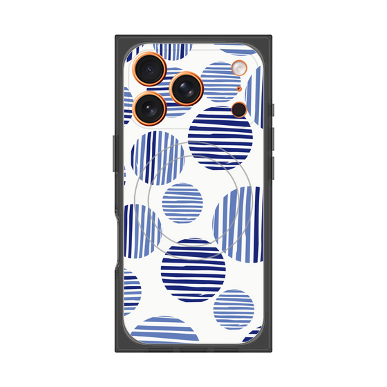 Premium Square Case with MagSafe［ Nordic Dot - Blue ］