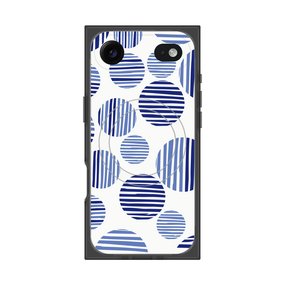 Premium Square Case with MagSafe［ Nordic Dot - Blue ］