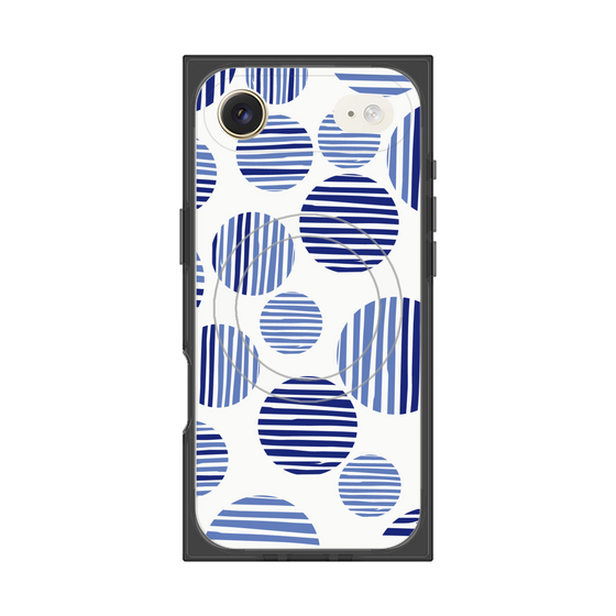 Premium Square Case with MagSafe［ Nordic Dot - Blue ］