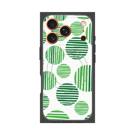Premium Square Case with MagSafe［ Nordic Dot - Green ］
