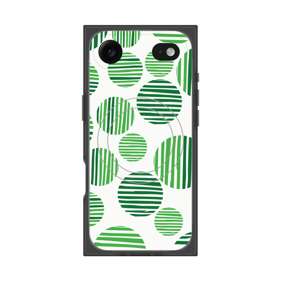 Premium Square Case with MagSafe［ Nordic Dot - Green ］