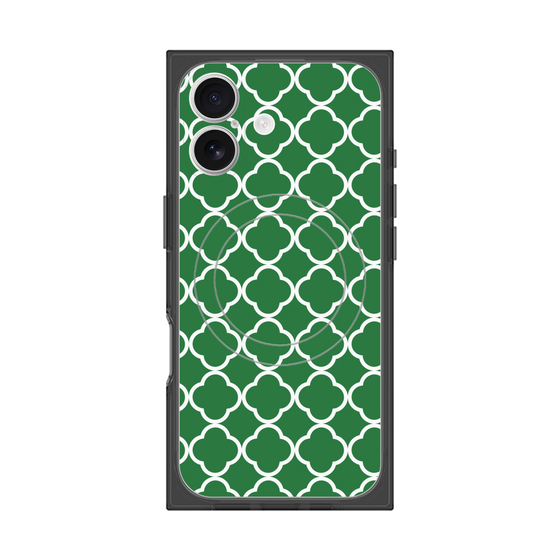 Premium Square Case with MagSafe［ Moroccan2 - Green ］