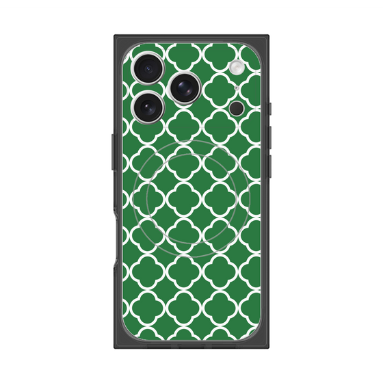 Premium Square Case with MagSafe［ Moroccan2 - Green ］