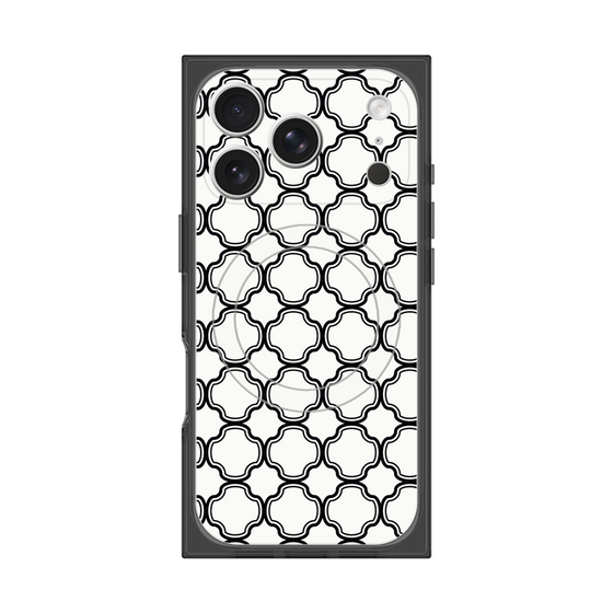 Premium Square Case with MagSafe［ Moroccan3 - Black ］