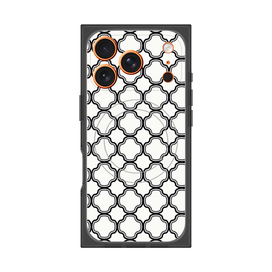 Premium Square Case with MagSafe［ Moroccan3 - Black ］